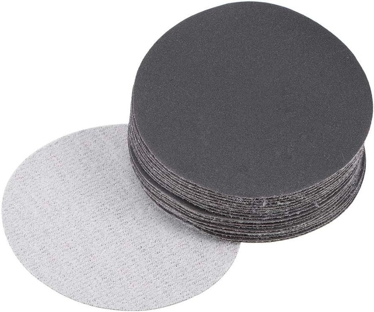 Dailygoods- Schuurschijven 75mm - 20 Stuks - Haak/Lus - 400 Grit - Nat/Droog - Siliciumcarbide - Hoge slijtvastheid - Schuurpapier
