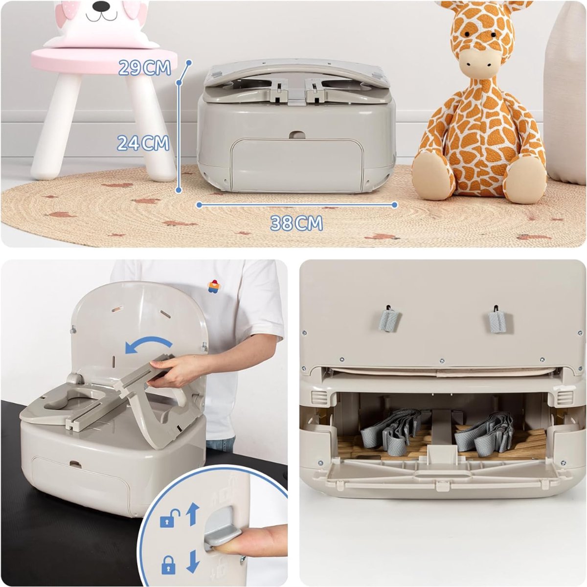 MKSS® Peuter Stoeltje – Meegroei Stoel – Kinder Eetstoel thumbnail 3