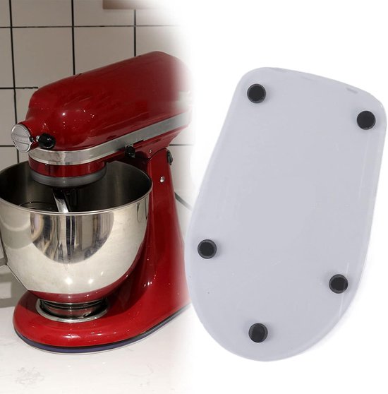 Keukenapparaat Schuifmat - Mixer Accessoire - Apparaat Verplaatsen - Beschermt Werkblad - 34x21cm - Transparant — afbeelding 3
