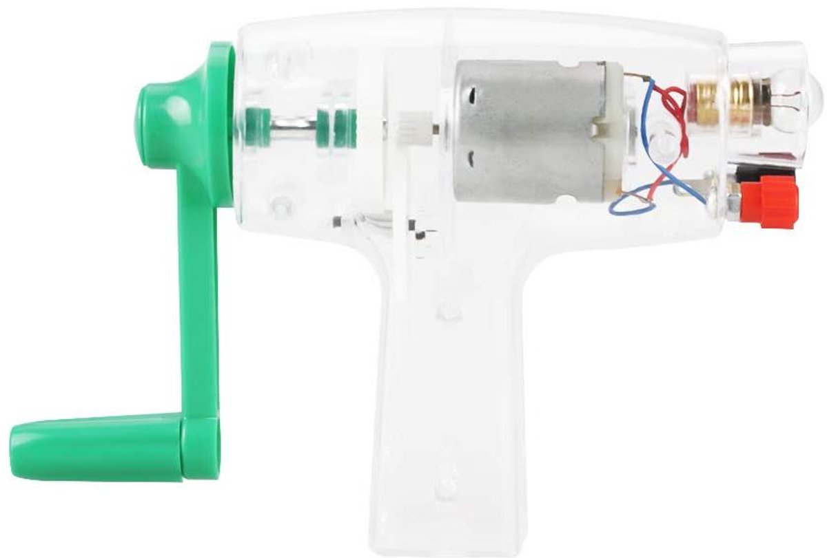 Hand Crank Generator - Mechanische Stroom - Noodstroom Opwekken - Transparante Behuizing - 63 Volt - Transparant