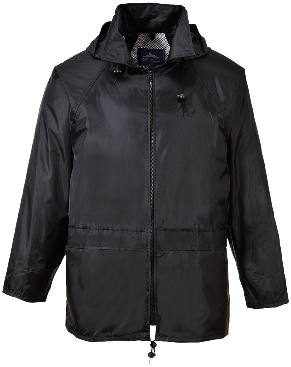 Portwest Klassieke Volwassen Regenjas S440 - Zwart - 4XL