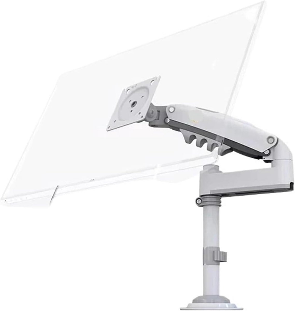 Monitor Arm - Schermhouder - Ergonomisch Werken - Gasveer Verstelbaar - 22-35 Inch - Wit