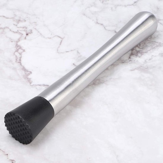 TOPINCN Roestvrijstalen Ijsbreker Cocktail Muddler Lichtgewicht Draagbaar voor Het Verpletteren van Ijs voor Bar, Restaurant, Pub, Thuisgebruik — afbeelding 3