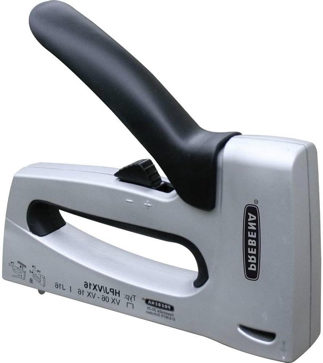 Handnietmachine - Nietpistool Tacker - Meubels Stofferen - Robuuste Metalen Behuizing - 179 x 35 x 150 mm - Zwart
