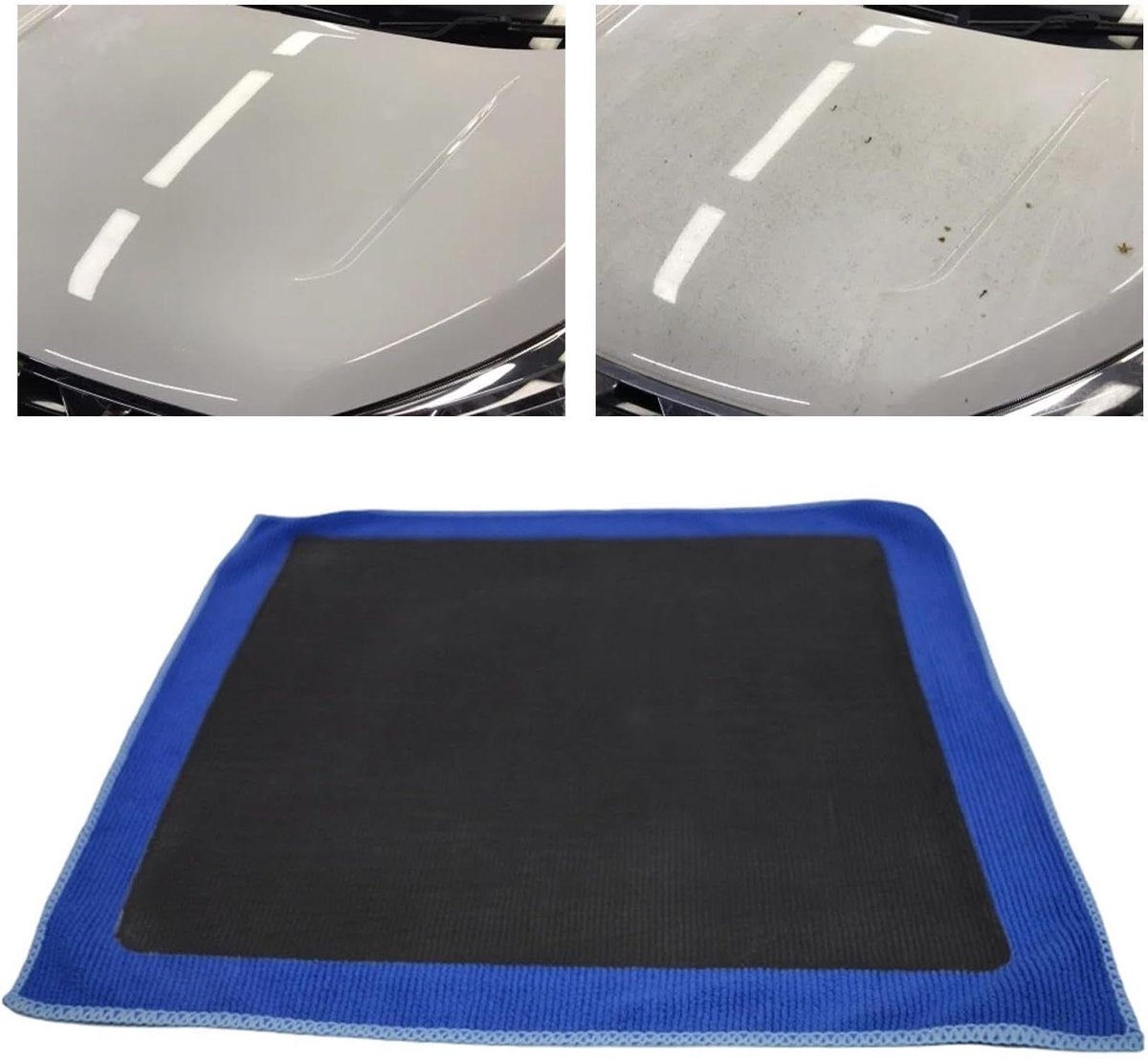 Reinigingsdoek Auto - Klei Handschoen - Lak Verzorging - Krasvrije Reiniging - 30x30 cm - Blauw