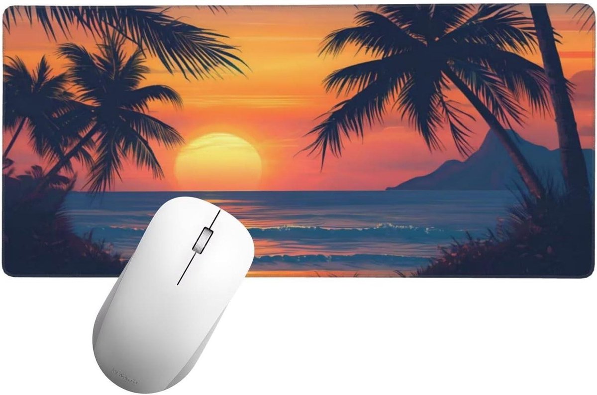 Grote Muismat - Bureaumat XXL - Bureau Organisatie - Waterdicht & Antislip - 120x60 cm - Sunset Design