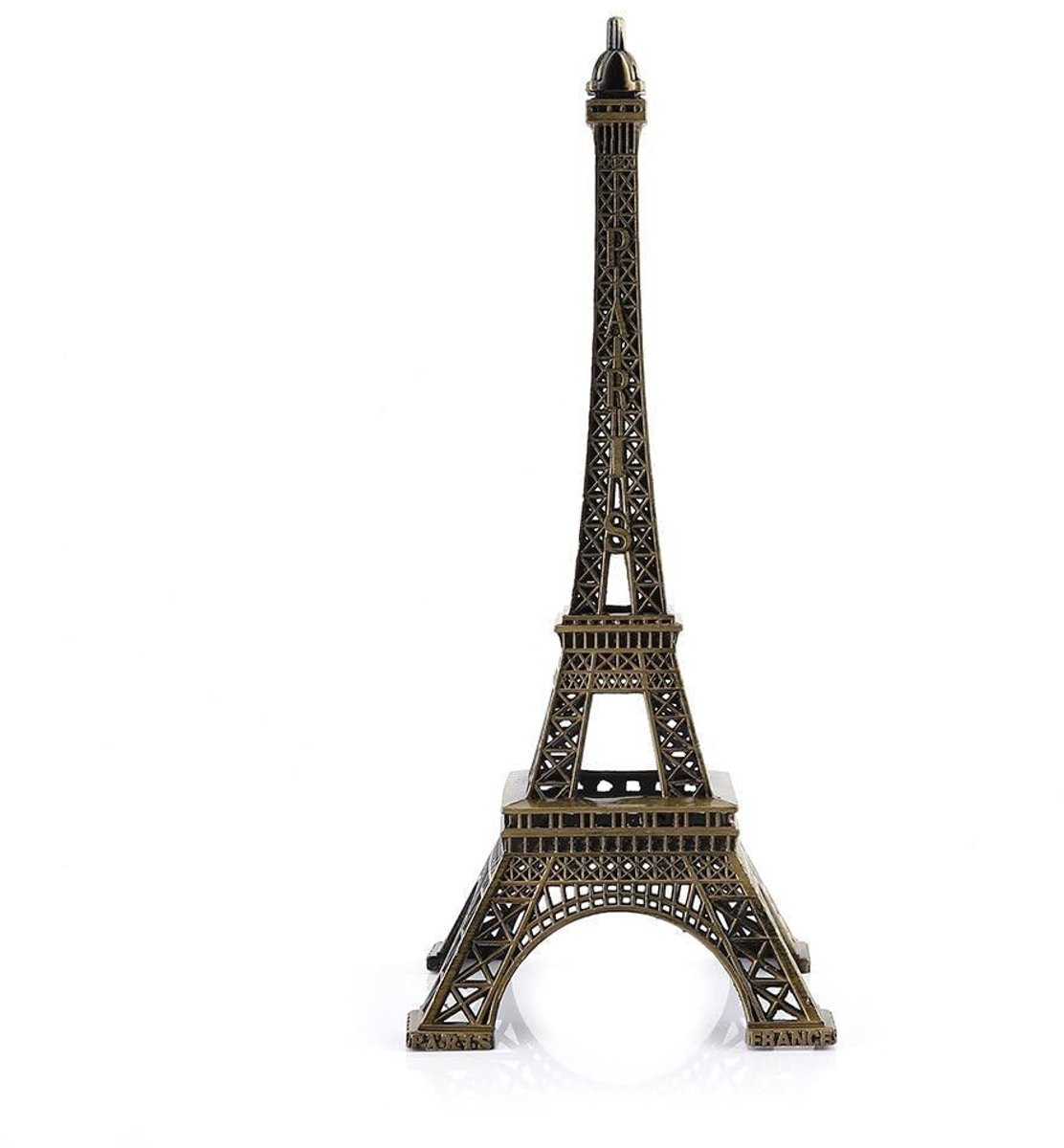 Dailygoods- Eiffeltoren Replica 25CM - Metalen Beeldje - Parijs Decoratie - Uniek Ontwerp - Zinklegering - Fijn Vakmanschap - Decoratiebeeldje