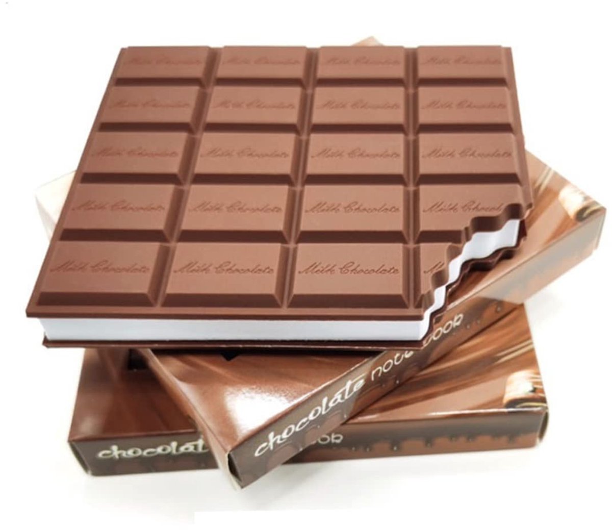 Dailygoods- Notities Geurige Chocoladevorm - Zelfklevende Notitieboek - Kantoorbenodigdheden - Draagbaar - Sterke Hechting - Milieuvriendelijk Papier - Notitieblok