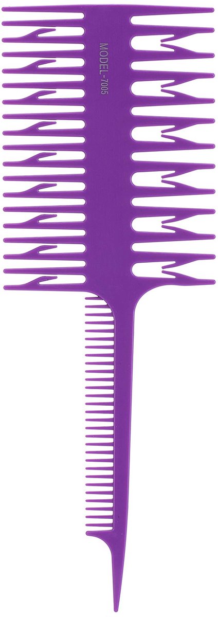 Dailygoods- Haarverven Kam Dubbelzijdig - Haarkam voor Hoogtepunten - Haar Sectie Kam - Styling Tool - Hoogwaardig ABS - Comfortabel Gebruik