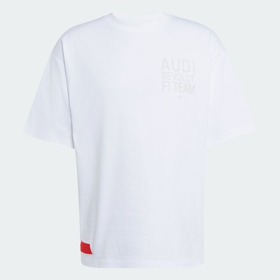 Adidas Performance Audi Revolut F1 Team Elevated Graphic Ii T-Shirt - Heren - Wit van adidas Performance — afbeelding 3