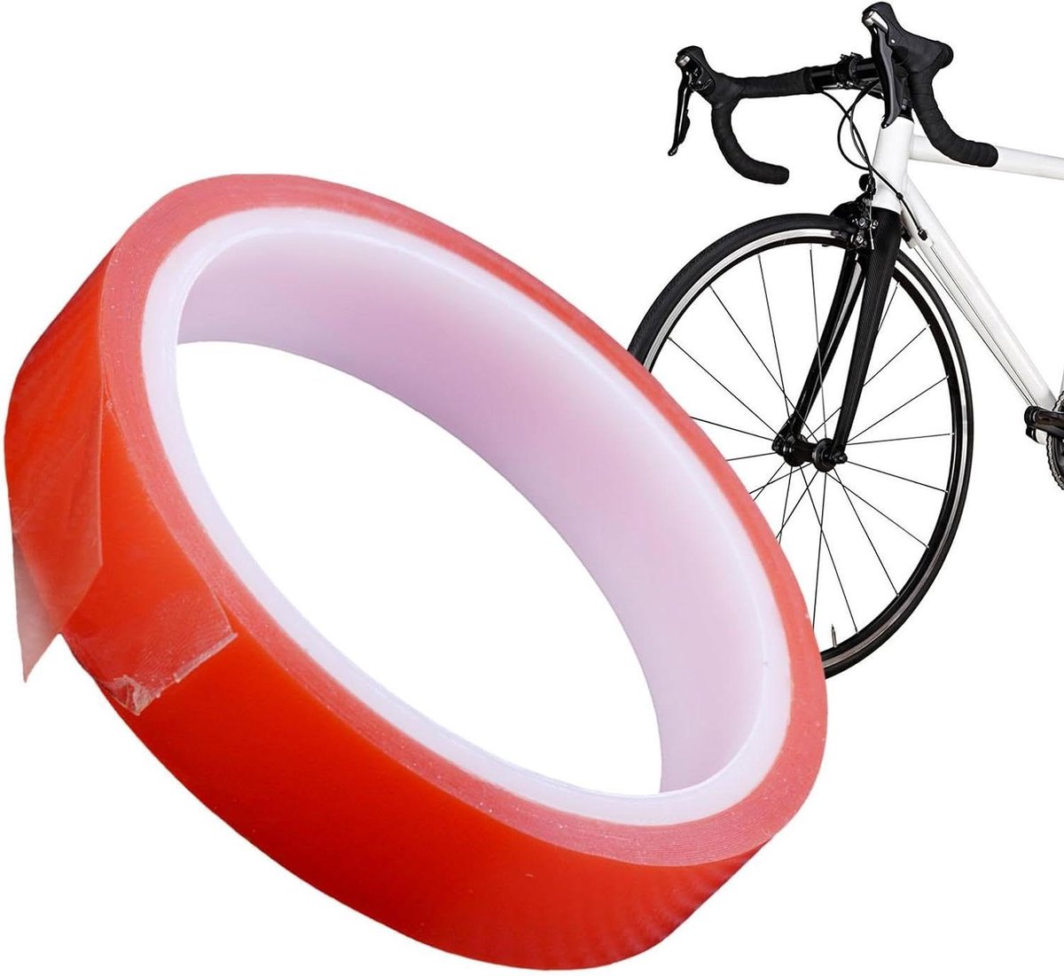 Fiets Velglint - Velgstrip Tape - Banden Beschermen - Sterke Kleefkracht - 5 meter - Rood