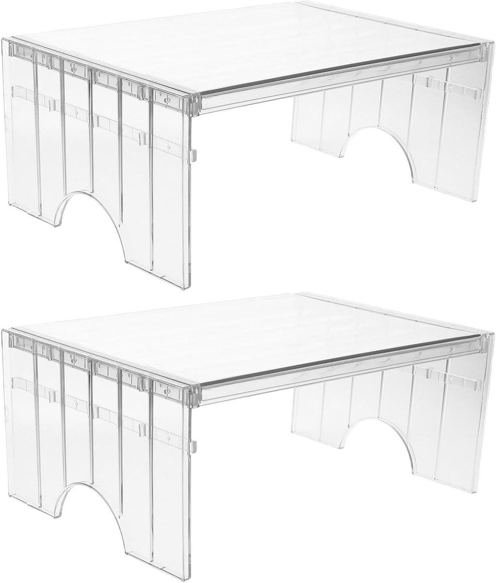 Invries Planken - Koelkast Organizer - Keuken Opbergen - Stapelbaar Ontwerp - 30 x 20 cm - Transparant