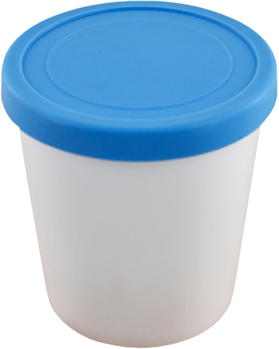 IJsopslag Bak - Vriezer Container - Zelfgemaakte Desserts - Stapelbaar Ontwerp - 1000ml Capaciteit - Blauw