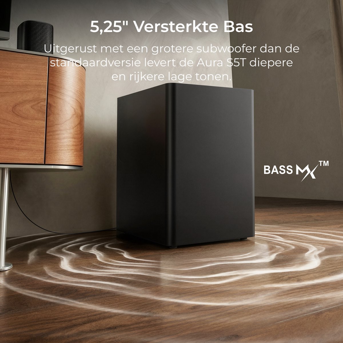 ULTIMEA 7.1 Soundbar met Dolby Atmos, Inclusief 5,25" Subwoofer en 4 Surround Speakers, Home Cinema Systeem voor TV, HDMI eARC, Aura S5T thumbnail 6