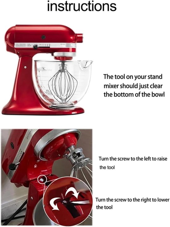 Mixer Accessoire - Keukenmachine Onderdeel - Gelijkmatig Mengen - Gebogen Schoepenontwerp - 10 x 10 x 10 cm - Wit Zilver — afbeelding 5