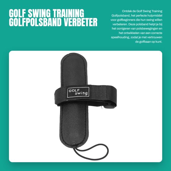 Dailygoods- Golfpolsband Golf Swing Training - Golftrainingsmateriaal - Golfgadgets - Polsbeweging Correctie - Geschikt voor Beginners - PU/Vezelplaat Materiaal - Golftraining van Dailygoods — afbeelding 5