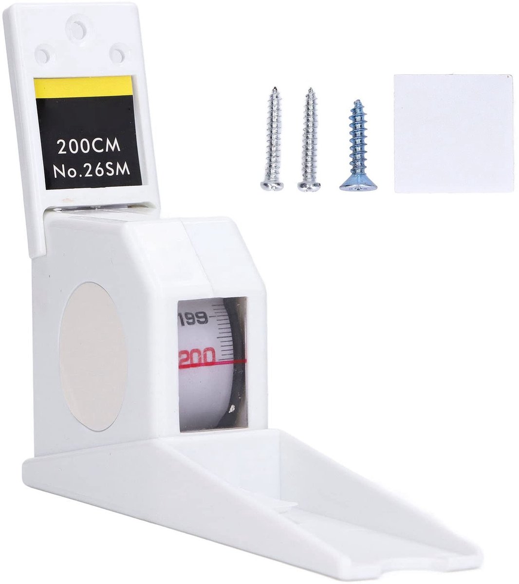 Dailygoods- Hoogtemeter 200 cm - Nauwkeurige Meting - Wandmontage - Compact Ontwerp - Multifunctioneel - Inclusief Schroeven