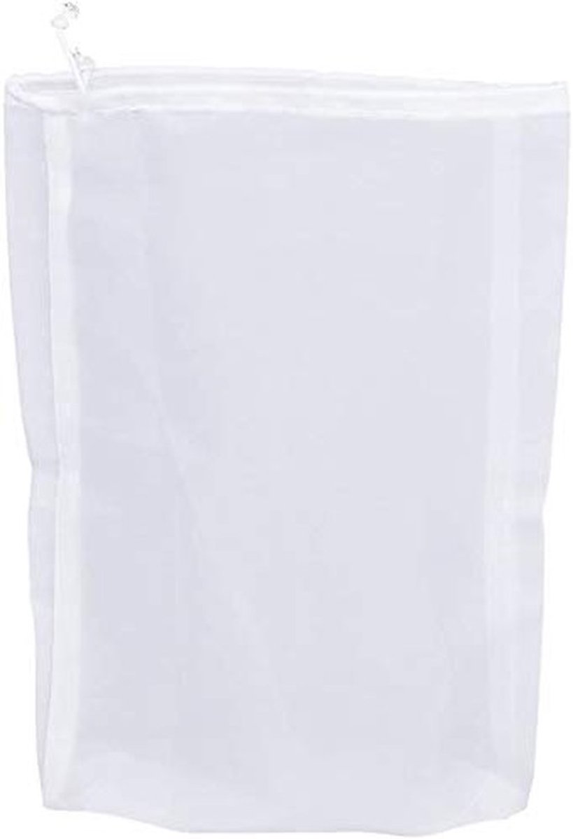 Dailygoods- Filterzak Herbruikbaar 30 x 45 cm - Voedsel Filterzak - Nylon Fijne Mesh - Geschikt voor Amandelmelk - Hittebestendig - Duurzaam Polyamide - Zeefzak
