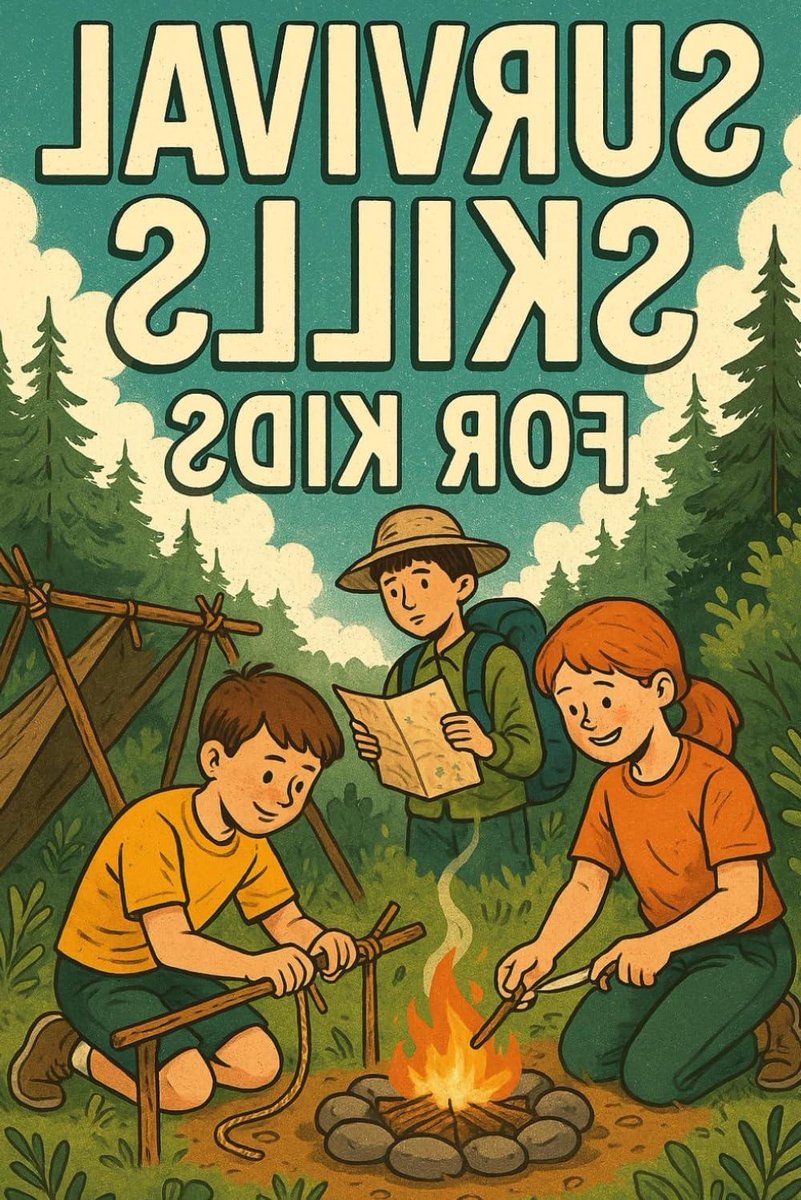 Kinder Survival Gids - Buitenleven Handboek - Avontuur Leren - 10 Essentiële Vaardigheden - 98 Pagina's - Niet Van Toepassing
