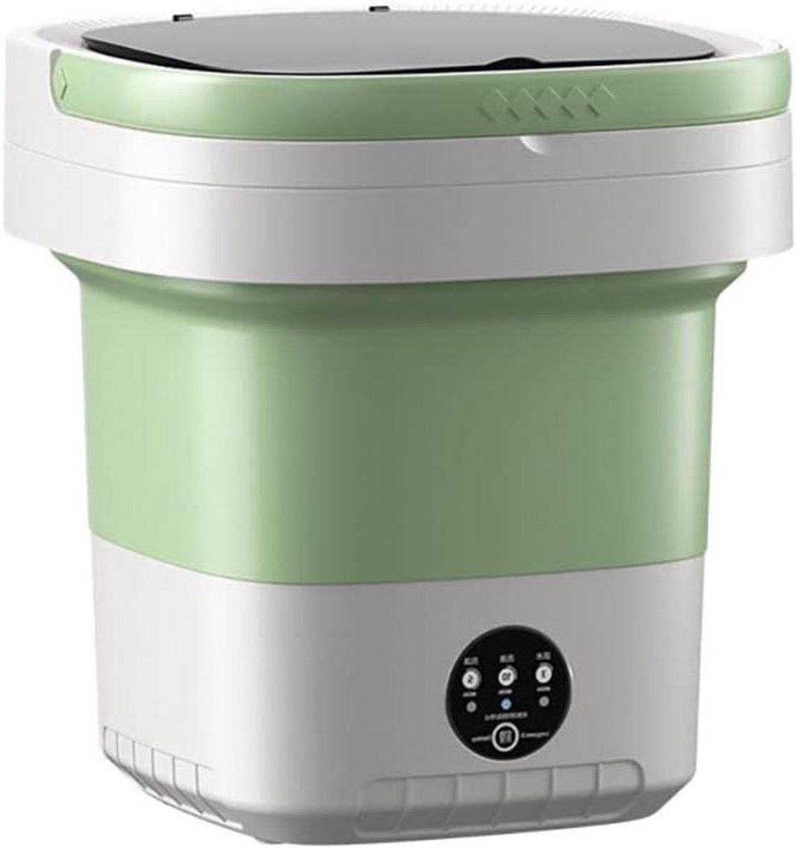 Opvouwbare wasmachine Mini wasapparaat Reizen en kamperen Intelligent golfwiel ontwerp 7500 ml capaciteit Groen