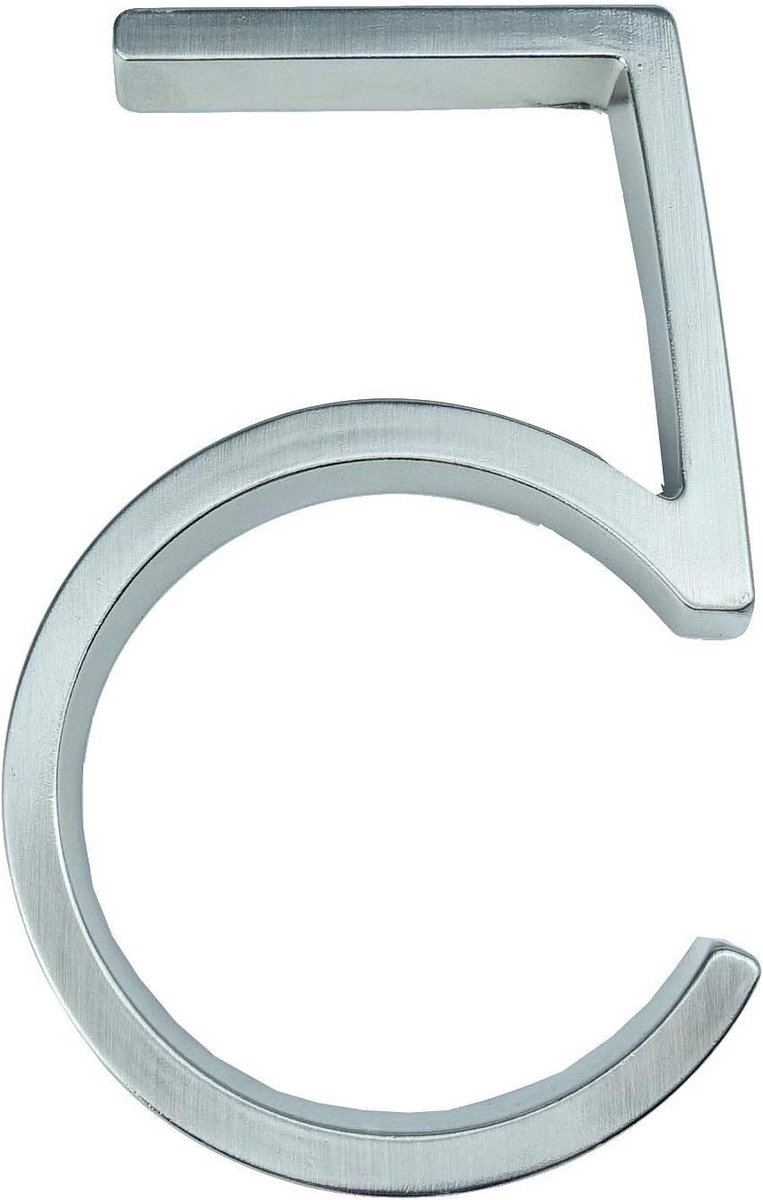 Huisnummer - Adresbordje Deur - Huis Nummer - Anti-roest Langdurig - 12cm Hoog - Zilver