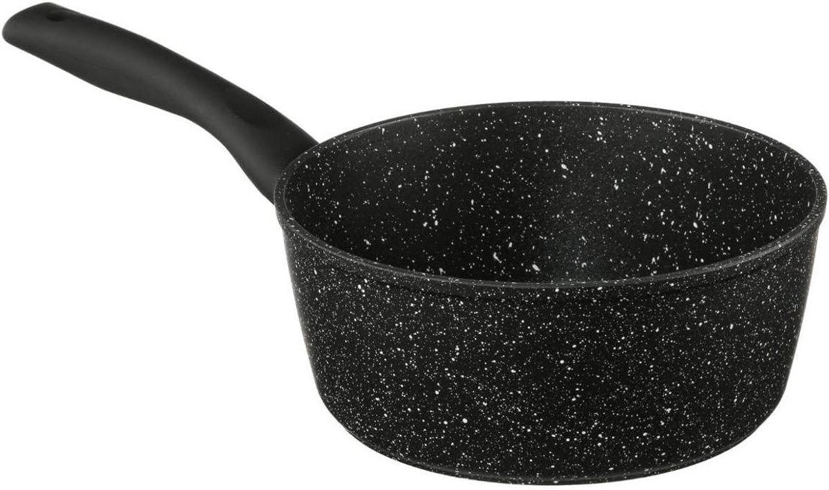 Steelpan Kookpan Sauspan Lekker Koken Hoge Krasbestendigheid 20 cm Zwart