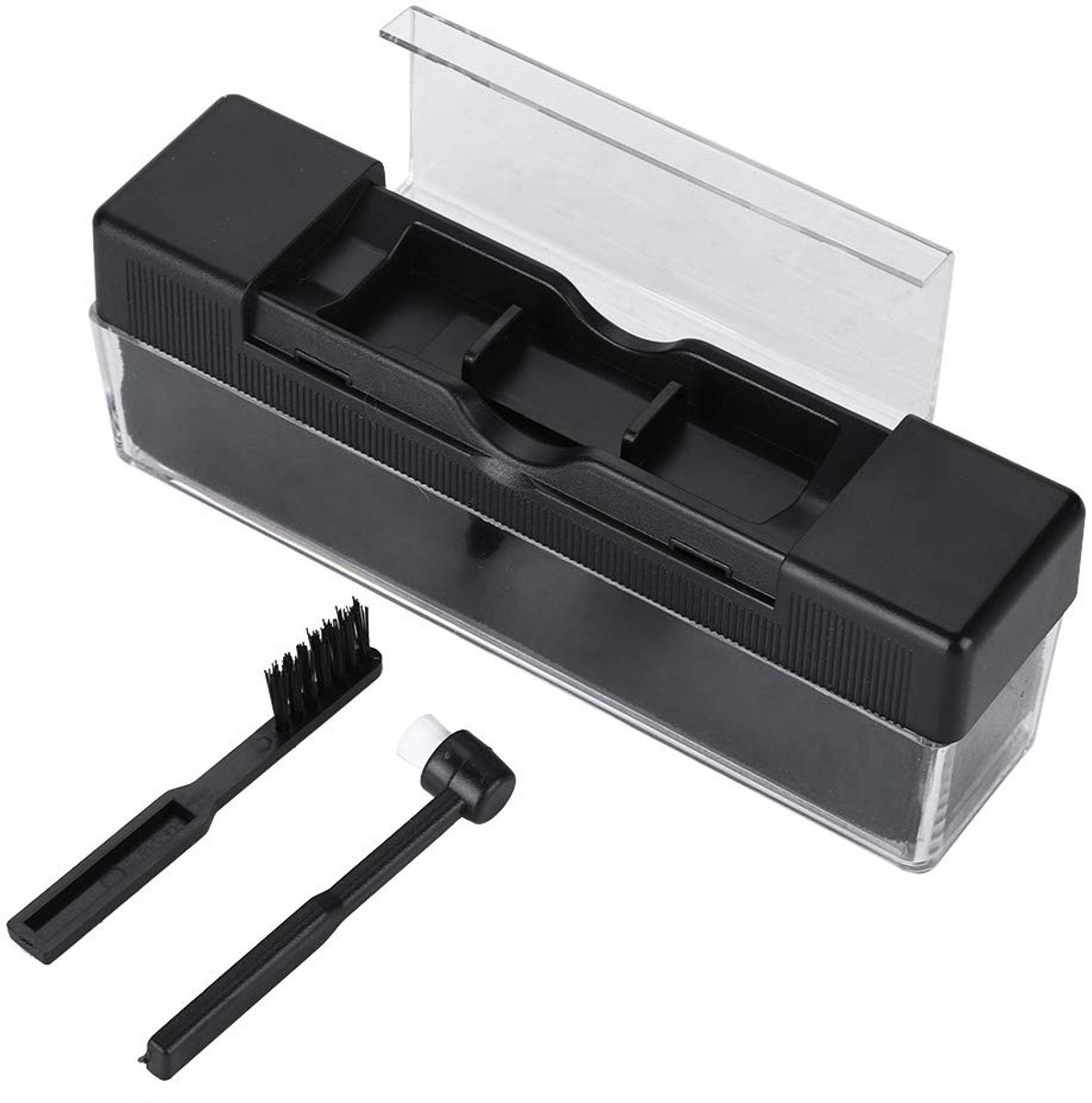Dailygoods- Plaatreinigingsset Antistatisch - Reinigingsborstel - Milieuvriendelijke Formule - Vinylplaten Onderhoud - 3-in-1 Set - Flanel Materiaal - Vinylreinigingsset