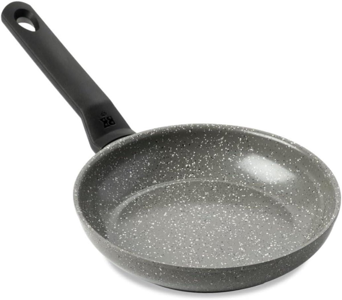 Koekenpan - Koekenpan Graniet - Gezond Bakken - Keramische Antiaanbaklaag - 24 cm - Grijs