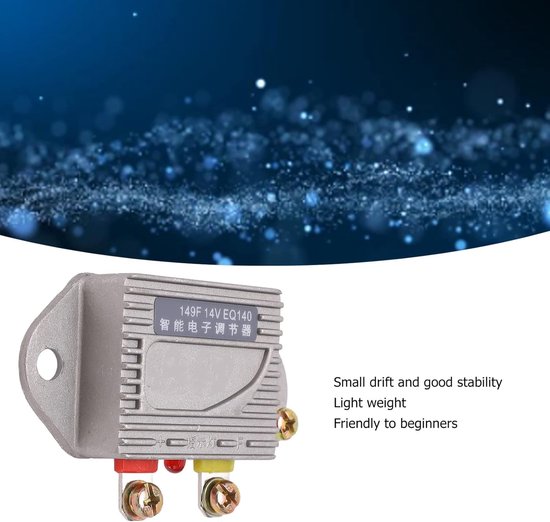 Intelligente Spanningsregelaar - Elektronische Regelaar - Generator Stabiliseren - Aluminiumlegering - 14V - Grijs — afbeelding 4