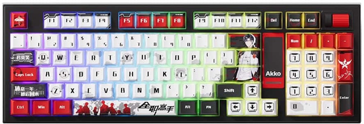 AKKO The King’s Avatar 5098B – Ye Xiu RGB Draadloos Hotswap Mechanisch Gaming Toetsenbord