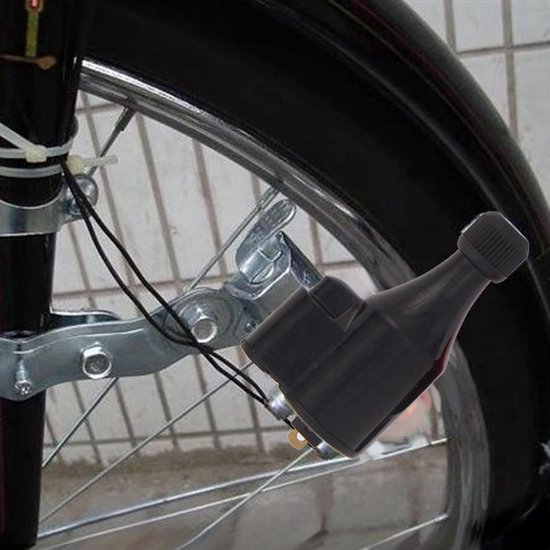 Fietsverlichting Dynamo Set - Dynamo Verlichting Fiets - Veilig Fietsen - Geen Batterijen Nodig - 3 Stuks - Zwart en Zilver — afbeelding 2