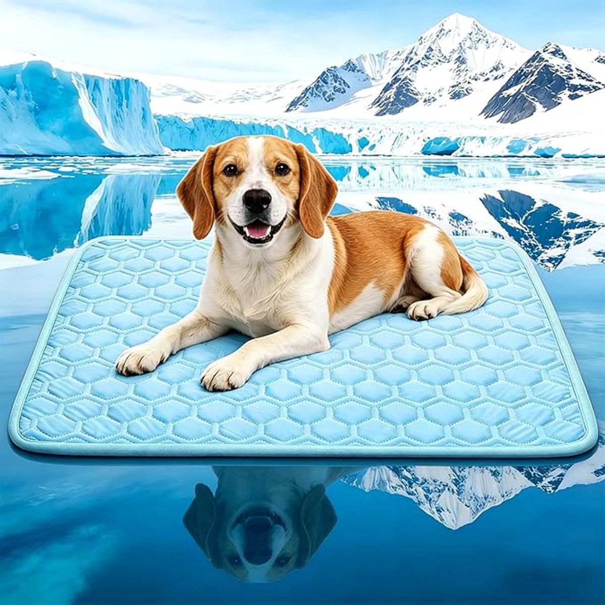 Hondenkoelmat - Zelfkoelend - Antislip - Wasbaar - Draagbaar - 48 x 68cm - Honden & Katten - Buiten & Binnen