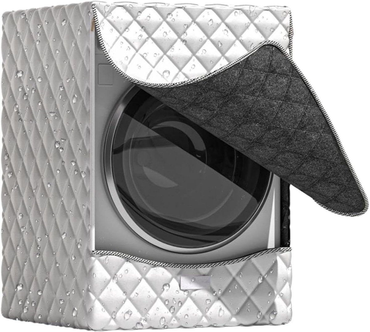 Wasmachinehoes Apparaatbeschermer Apparaat Beschermen Waterdicht & UV-bestendig Maat L Grijs