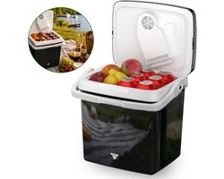 Toivo Elektrische Koelbox – 26 Liter – 12V en 230 volt – Auto – Camping Koelkast – Koelen en Verwarmen – Frigobox – Zwart