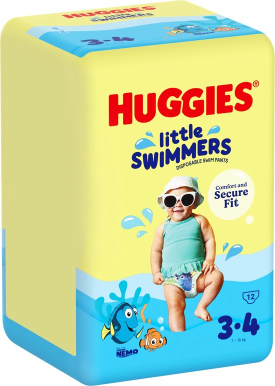 Huggies Little Swimmers - zwemluiers - maat 3/4 - (7 tot 15 kg) - voordeelverpakking - 36 stuks