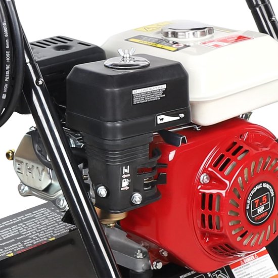 Hogedrukreiniger - Krachtige Reiniger - Buiten Reinigen - 7.5 PK Motor - 2200 PSI - Zwart Rood — afbeelding 2