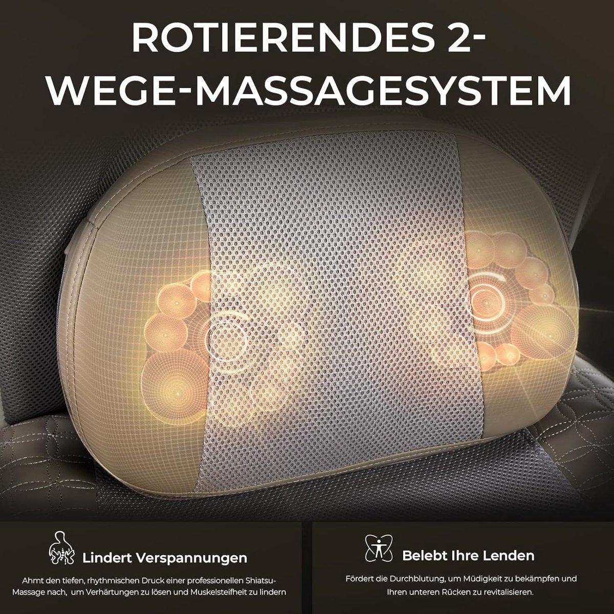 Bureaustoel XXL Ergonomisch met Massagefunctie en Voetsteun – House&Garden Titan Executive Elite – Mesh Kantoorstoel met Verstelbare Armleuningen – Directiestoel – Hoge Rugleuning – Belastbaar tot 180 kg – Grijs