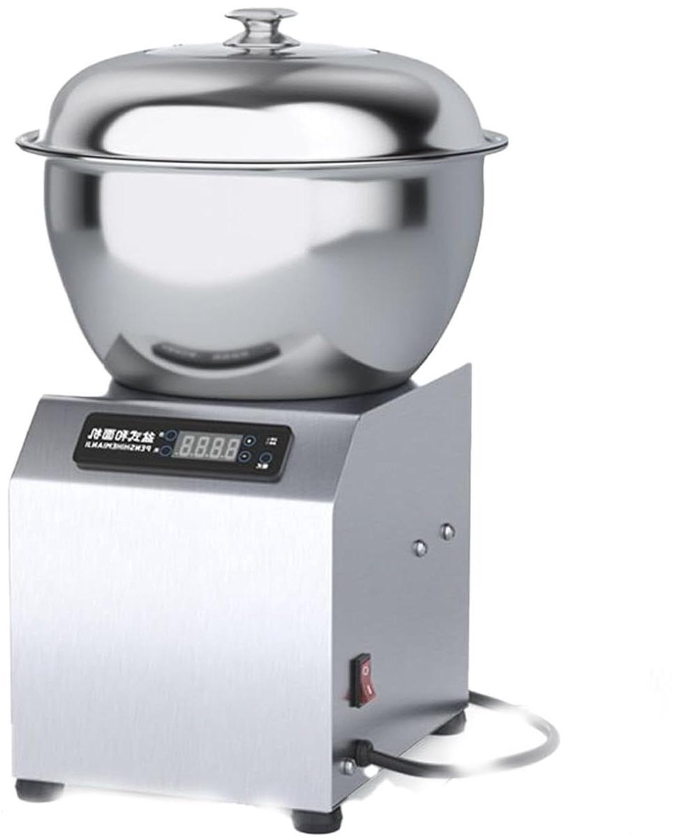 Spiraal Deegmachine - Deegmenger - Brood Pizza Bereiden - Dubbele Rotatie Kneden - 8 kg Capaciteit - Zilver