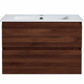 LINEA UNO - Kode 80 - Walnoot - Badmeubel - - 301677