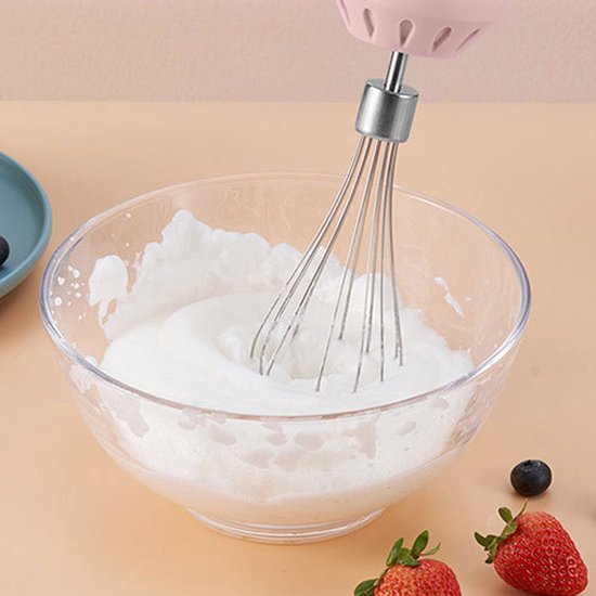 Oneay Draagbare, draadloze elektrische handmixer met 3 instelbare snelheden, lichtgewicht en oplaadbaar via USB,Wit van oneay — afbeelding 3