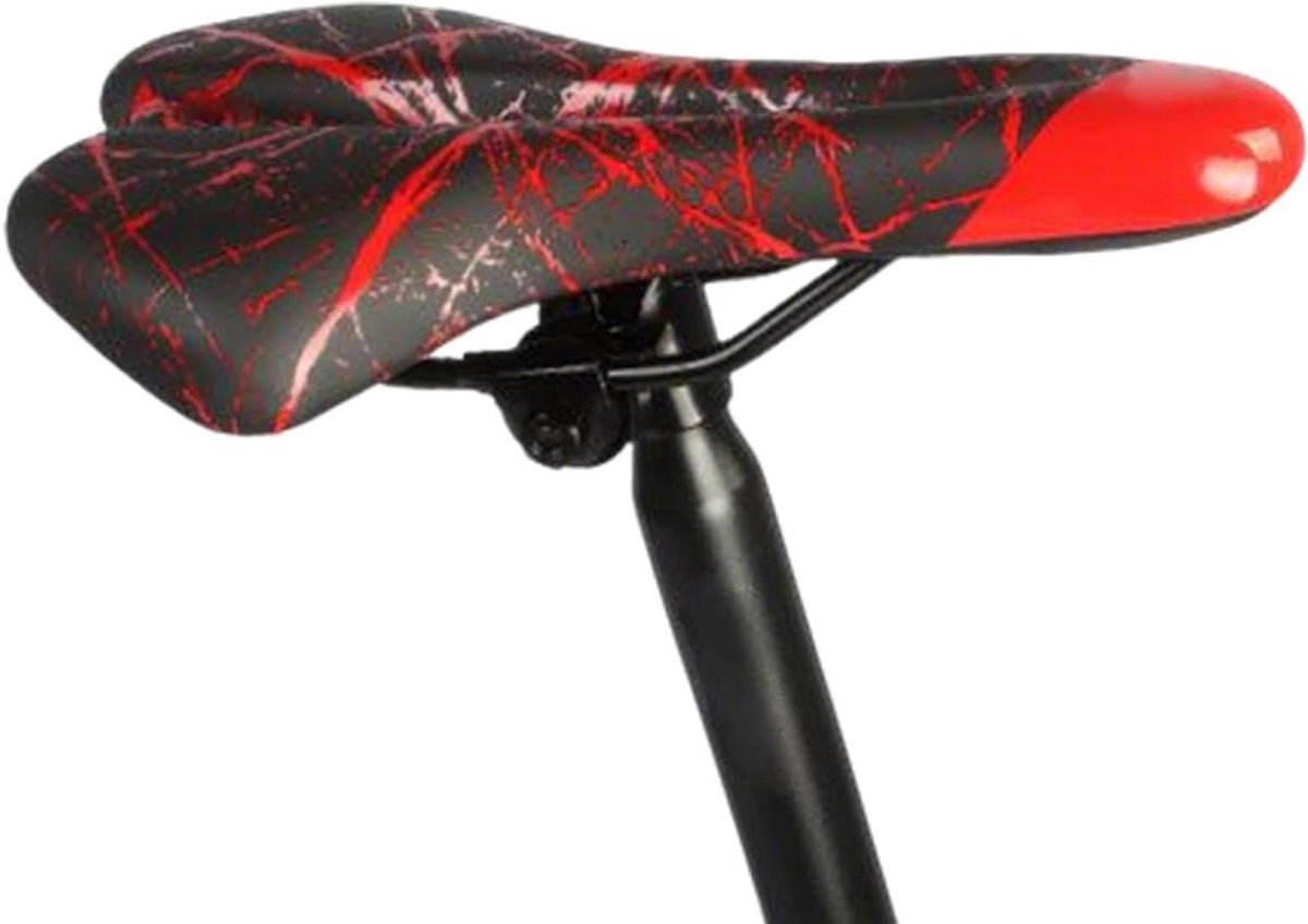 Fiets zitkussen - Comfortabel zadel - Fietstochten - Holle structuur - 275 mm - Rood