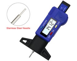 Hexinex-Digitale Bandenprofieldieptemeter Meter Doseerder Motorfiets Profielmeter Schuifmaat-blauw