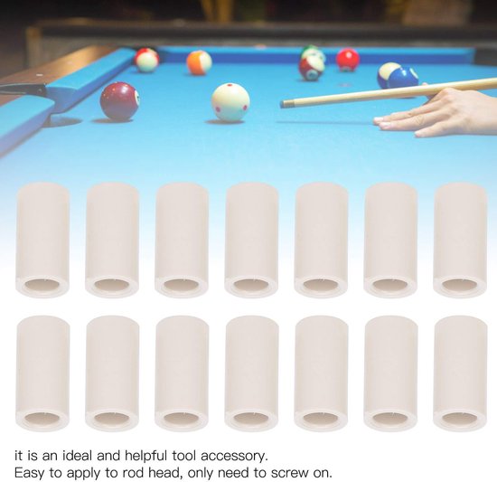 By shayne - Biljartkeu Adereindhulzen - 40 Stuks - Gemakkelijk te bevestigen - 13MM-1 inch - Cue Tips - Accessoires voor biljartspellen - Geschikt vo. van By Shayne — afbeelding 2