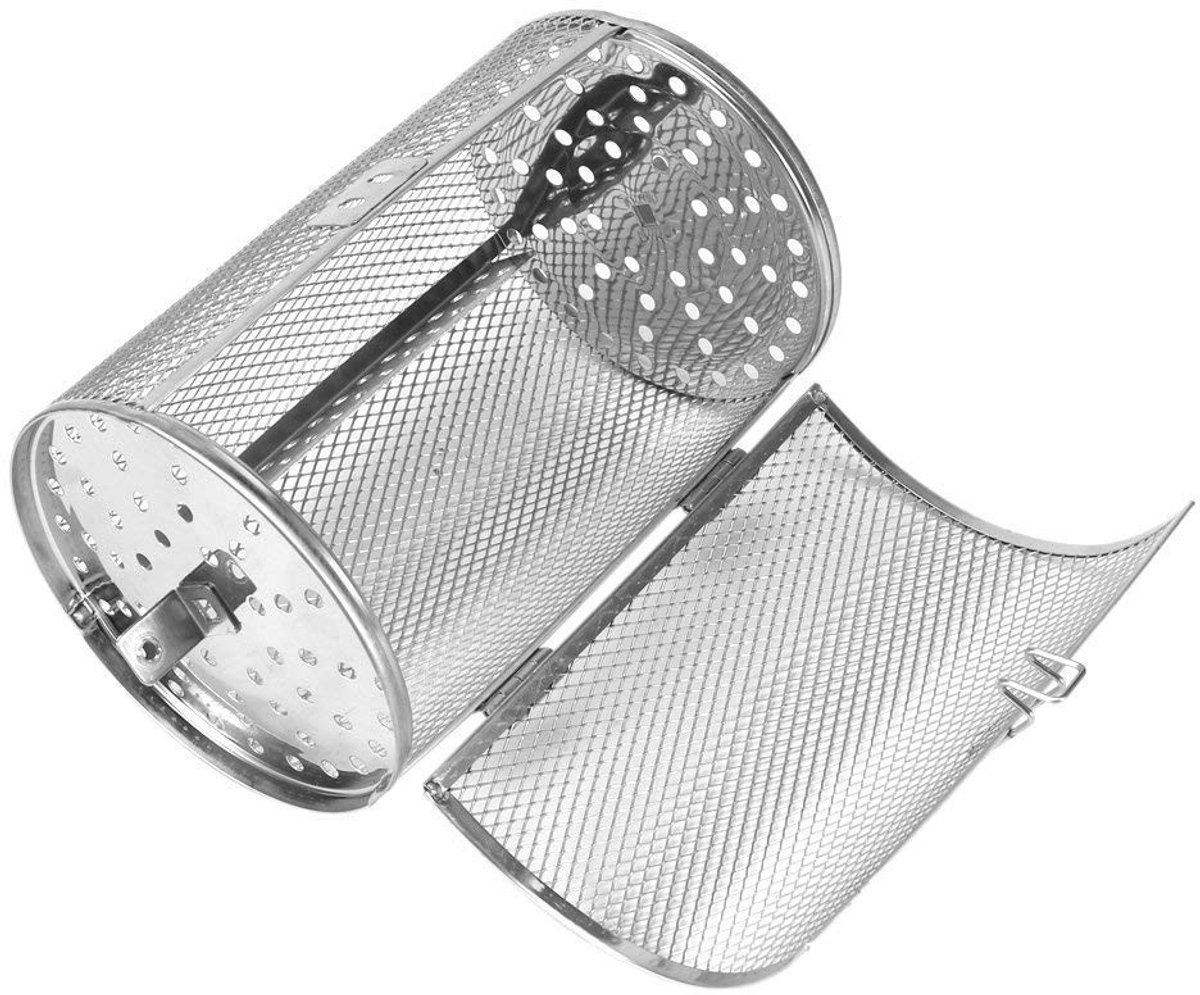 Dailygoods- Grill Mand Roestvrij Staal - Ovenmand - Bakvorm - Duurzaam - Geschikt voor Drogen van Fruit - 12 x 18 cm