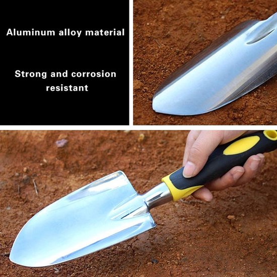 Dailygoods- Tuintroffel Aluminiumlegering - Handgereedschap - Tuinschep - Tuingereedschap - Lichtgewicht - 30cm/11,8 inch van Dailygoods — afbeelding 4