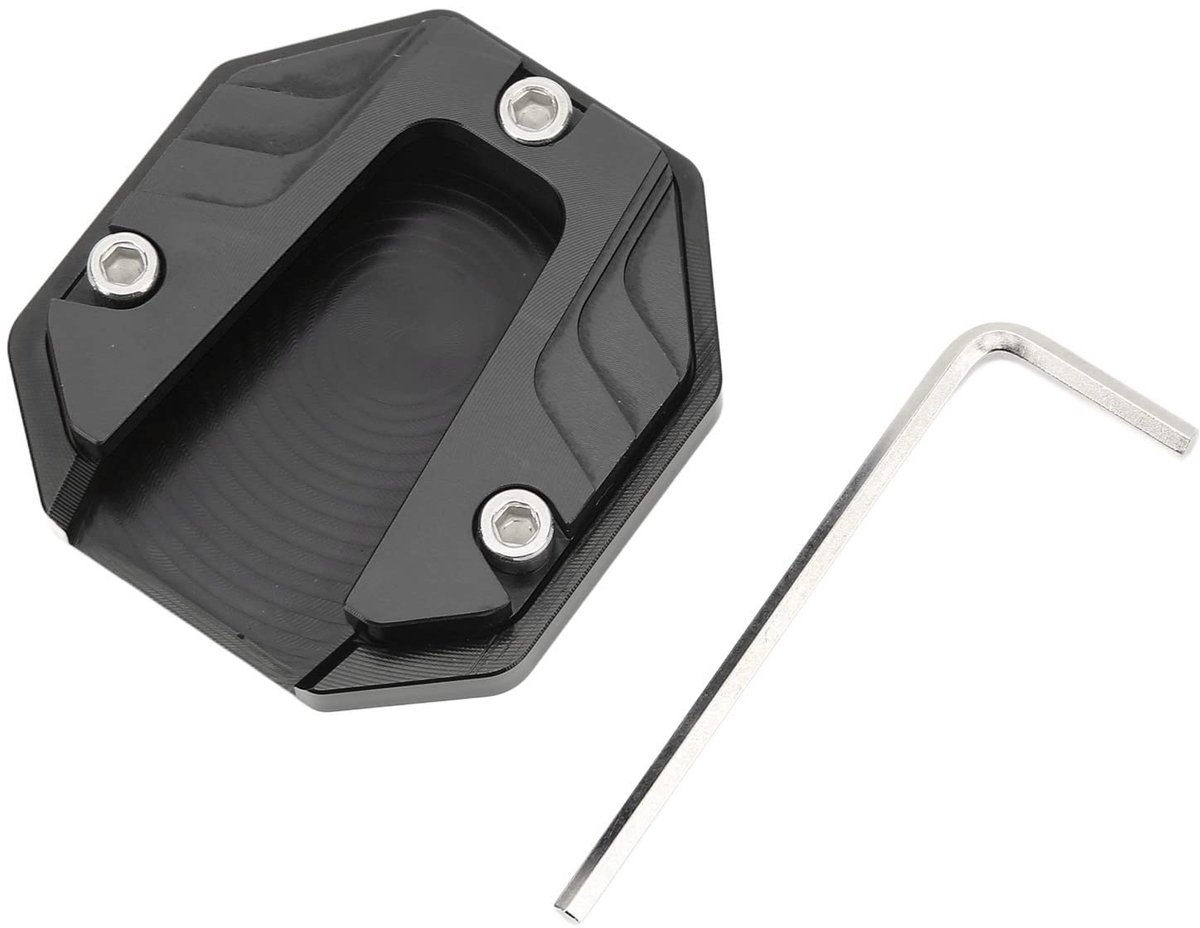 Dailygoods- Zijstandaard - Aluminium Legering - Uitbreidingsplaat - Antislip - Robuust - Duurzaam - Geschikt voor Motorfiets - Motorcycle Stand