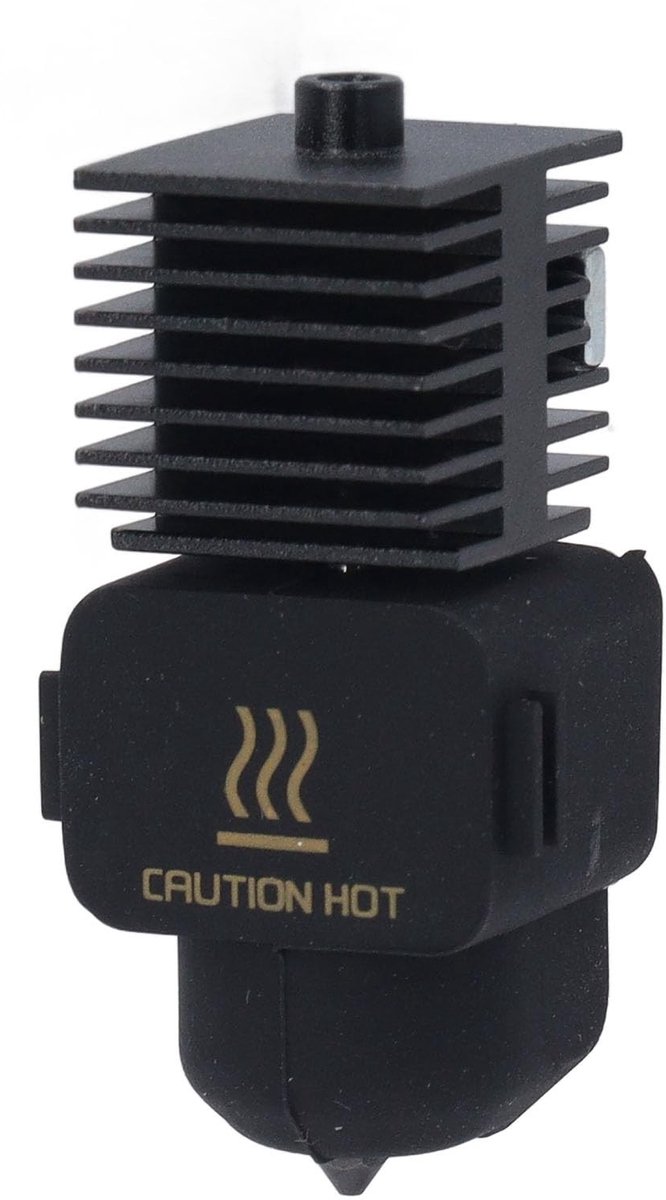 Dailygoods- Hotend Stalen Mondstuk 0,4 mm - 3D-printer - Verbeterde Structuur - Geïsoleerde Siliconen Aansluitingen - Lange Levensduur - Geschikt voor A1/A1 Mini