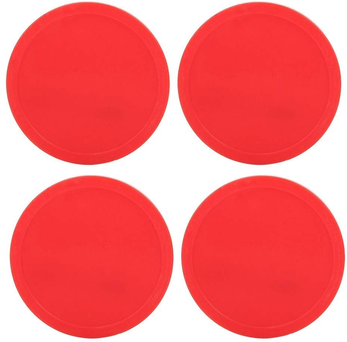 Dailygoods- Air Hockey Puck - 4-stuk - Kunststof - Vervanging voor Tafelhockey - Lichtgewicht - Duurzaam - Geschikt voor Thuisgebruik - Hockeyschijf