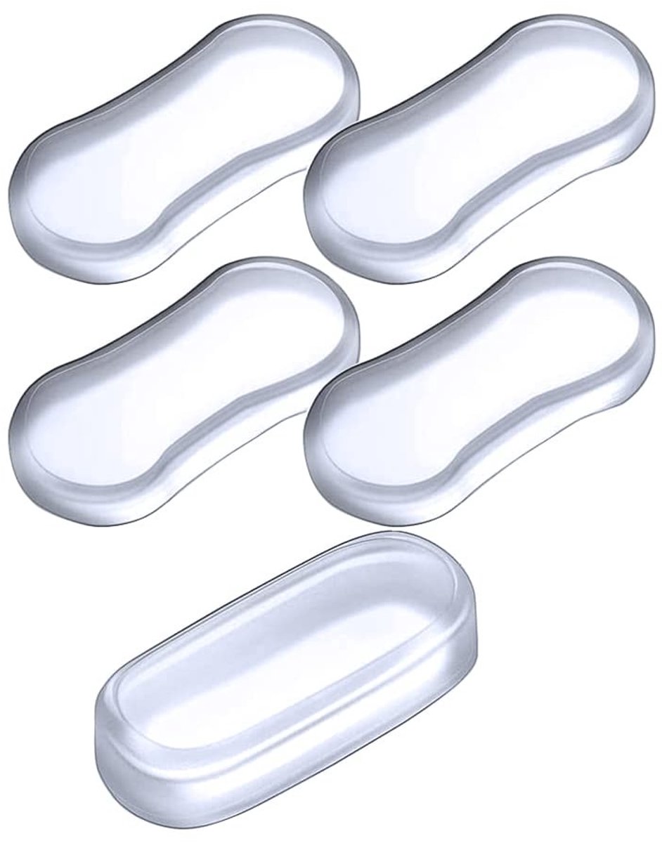 Dailygoods- Toiletbril Buffer Geluidsreductie - 5 Pack - Siliconen - Transparant - Hoge Kwaliteit - Duurzaam - Toiletbuffer