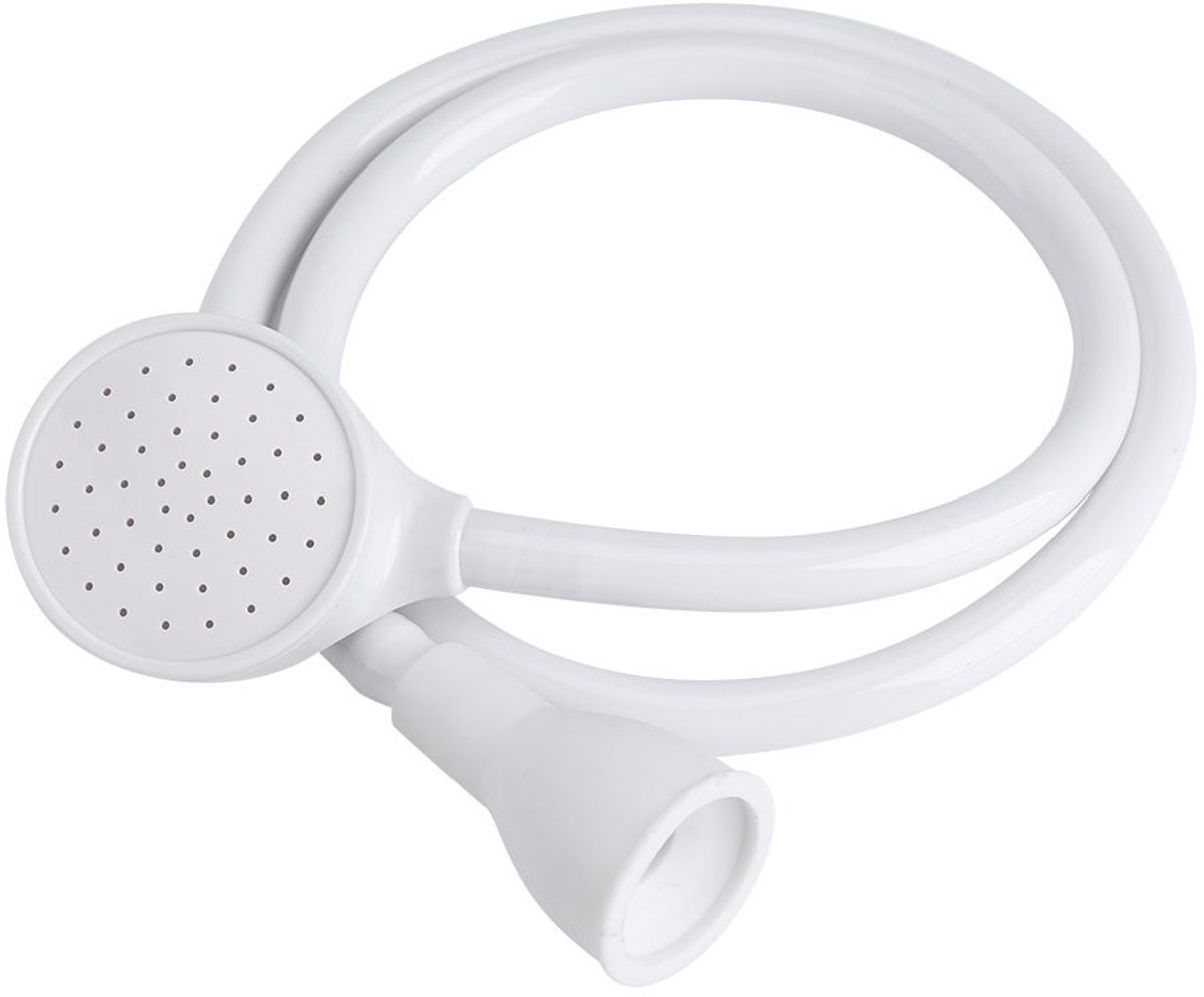 Dailygoods- Afvoerslang Compact - Douchekop - Pet Care - Geschikt voor Kranen - 95cm Lengte - Lichtgewicht en Flexibel - Tuinslang